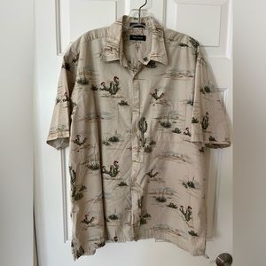 Men’s Nautica short sleeved cotton button down